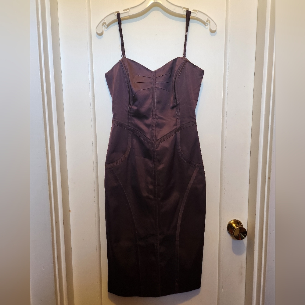 Spaghetti Strap Dark Purple Dress
